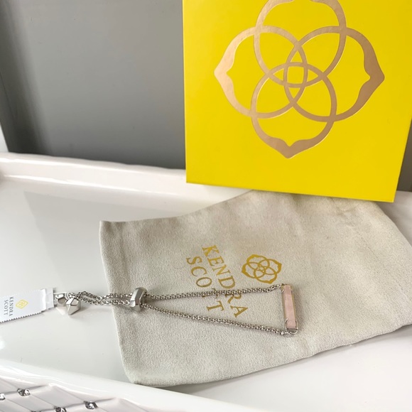 NWT Kendra Scott Rhodium plated slider bracelet - Picture 2 of 5